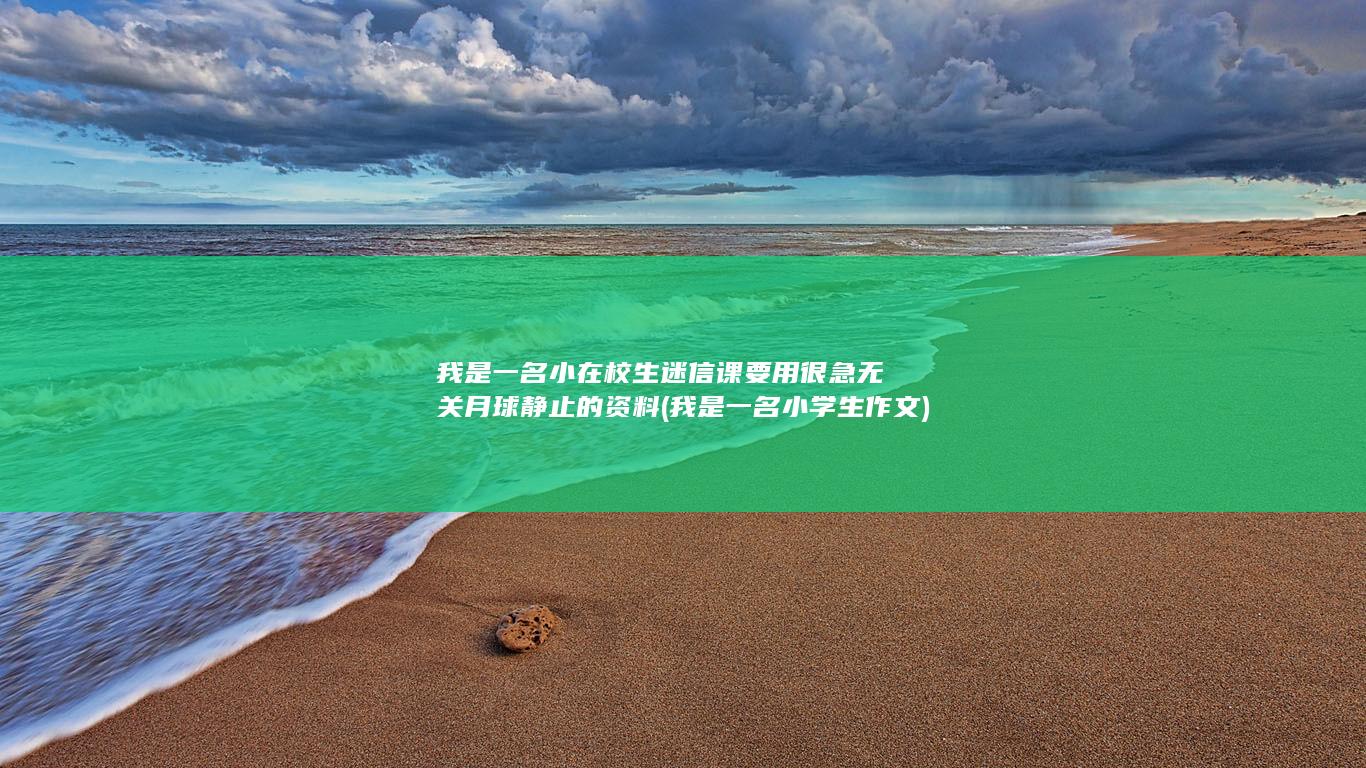 我是一名小在校生