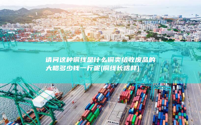 卖给收废品的大略多少钱一斤呢