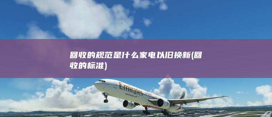 家电以旧换新