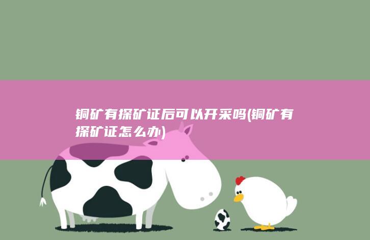铜矿有探矿证怎么办