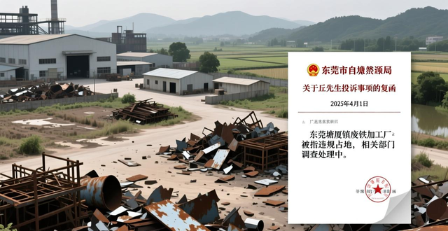 自然资源部门调查处理违法用地_东莞废钢回收_东莞市塘厦镇废品加工场违规用地