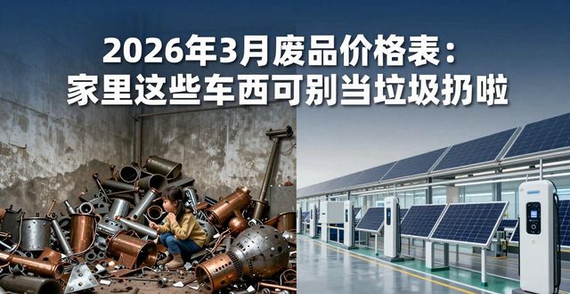 2026年废品价格行情_家庭常见值钱废品_废铝多少钱一斤2026