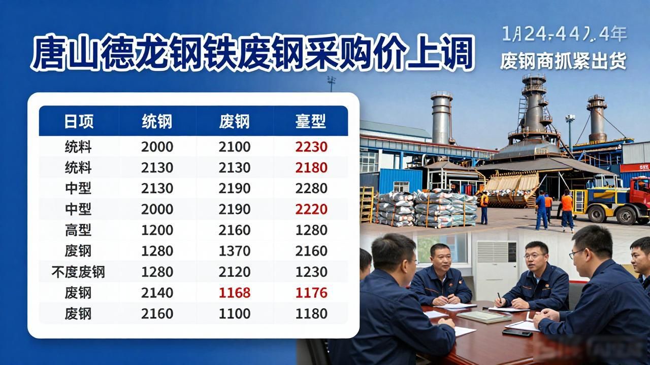 钢厂废钢采购价调整_废钢价格行情_唐山德龙钢铁有限公司,废钢