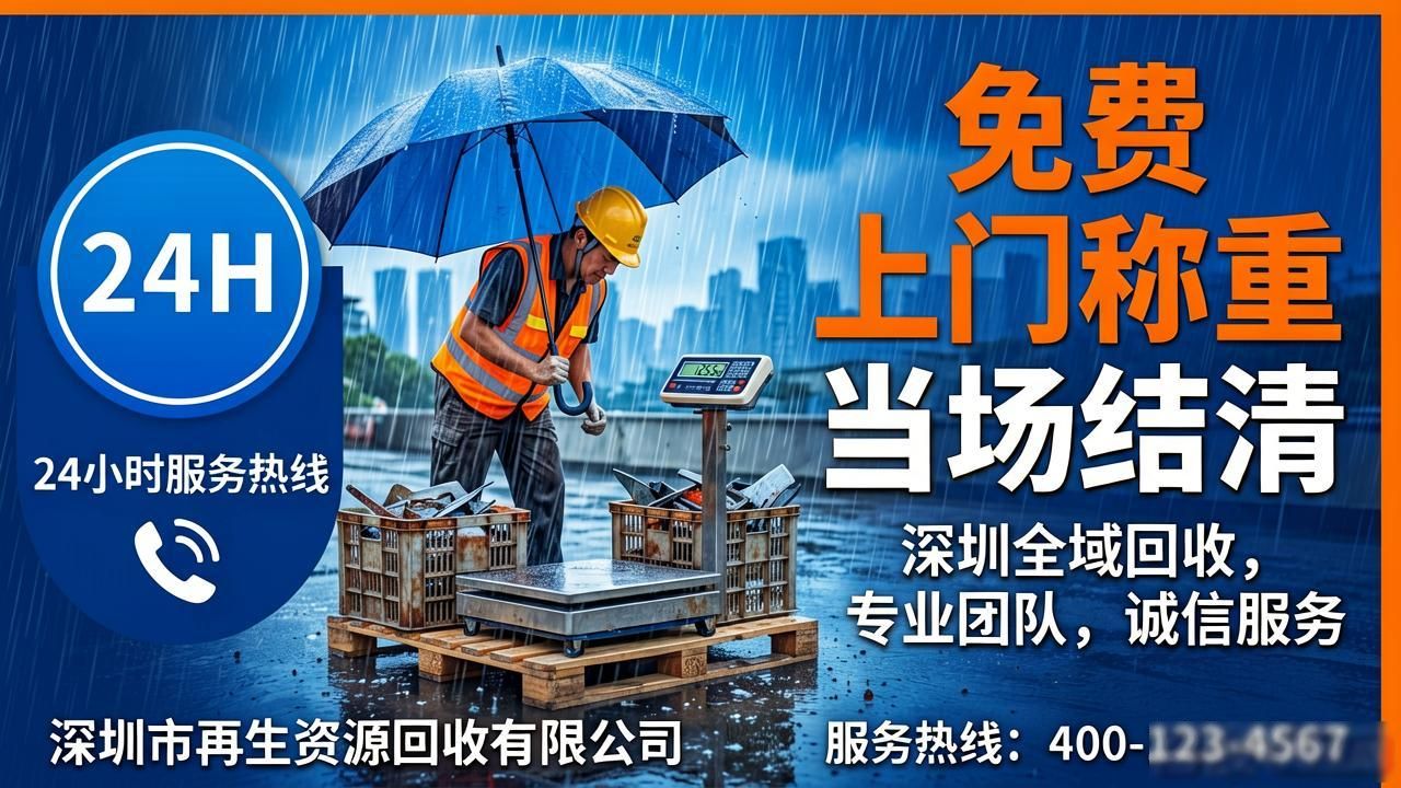 深圳24小时废品回收_免费上门称重清运 当场现款结清_废铁废铝废铜回收