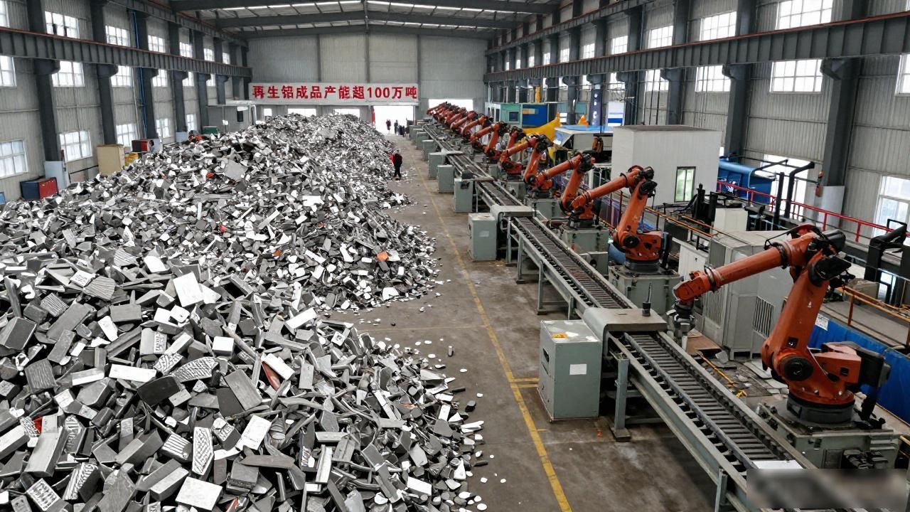 废铝回收厂家 铝合金锭生产厂_明泰铝业再生铝产能满产_保级利用废铝技术