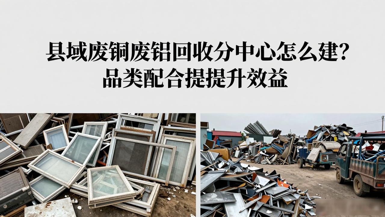 县域废品回收分拣中心建设_废品品类协同提升回收网络效益_废铜废铝回收