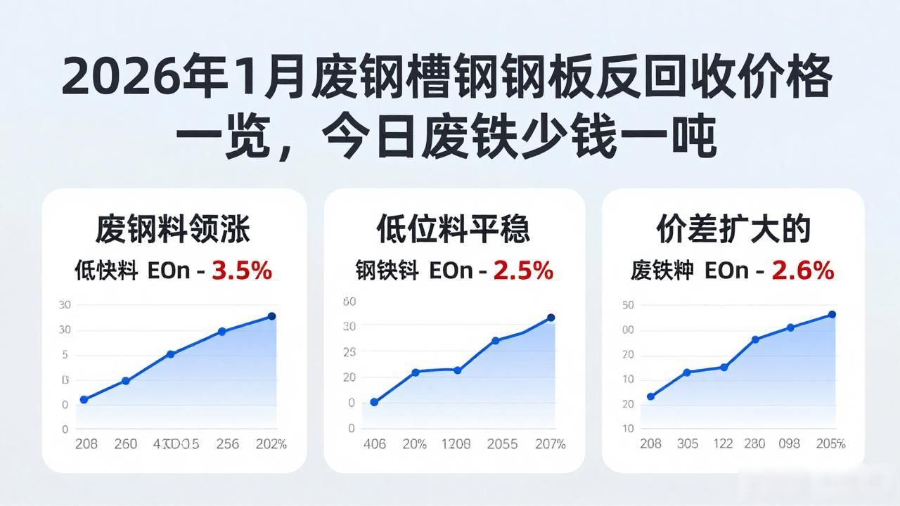 2026年1月废钢 槽钢 钢板回收价格_今日废铁价多少钱一吨_废铁价走势图2026年3月23日