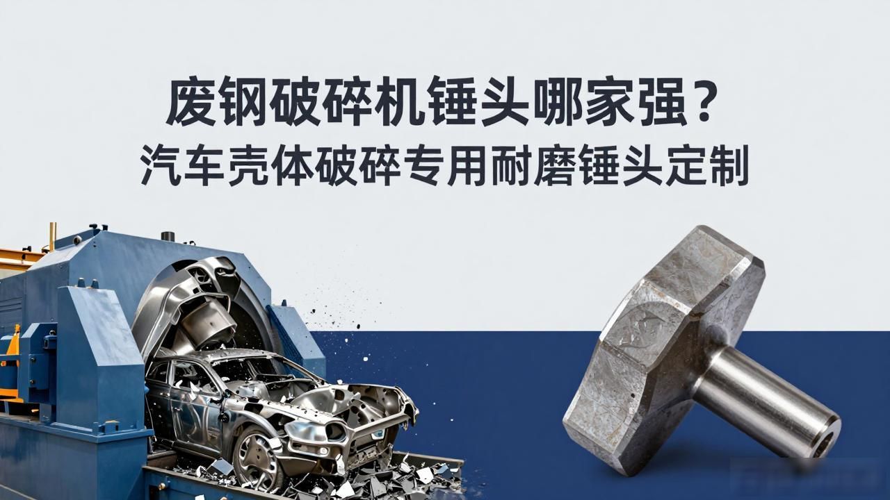 废钢破碎机锤头_汽车壳体金属破碎机_报废电动车轮毂撕碎设备