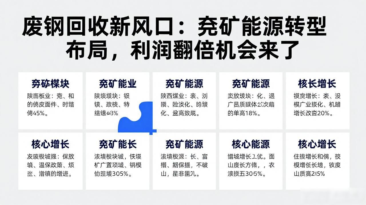 废钢回收_兖矿能源 新能源布局 废钢回收_兖矿能源 煤炭板块 业绩增长