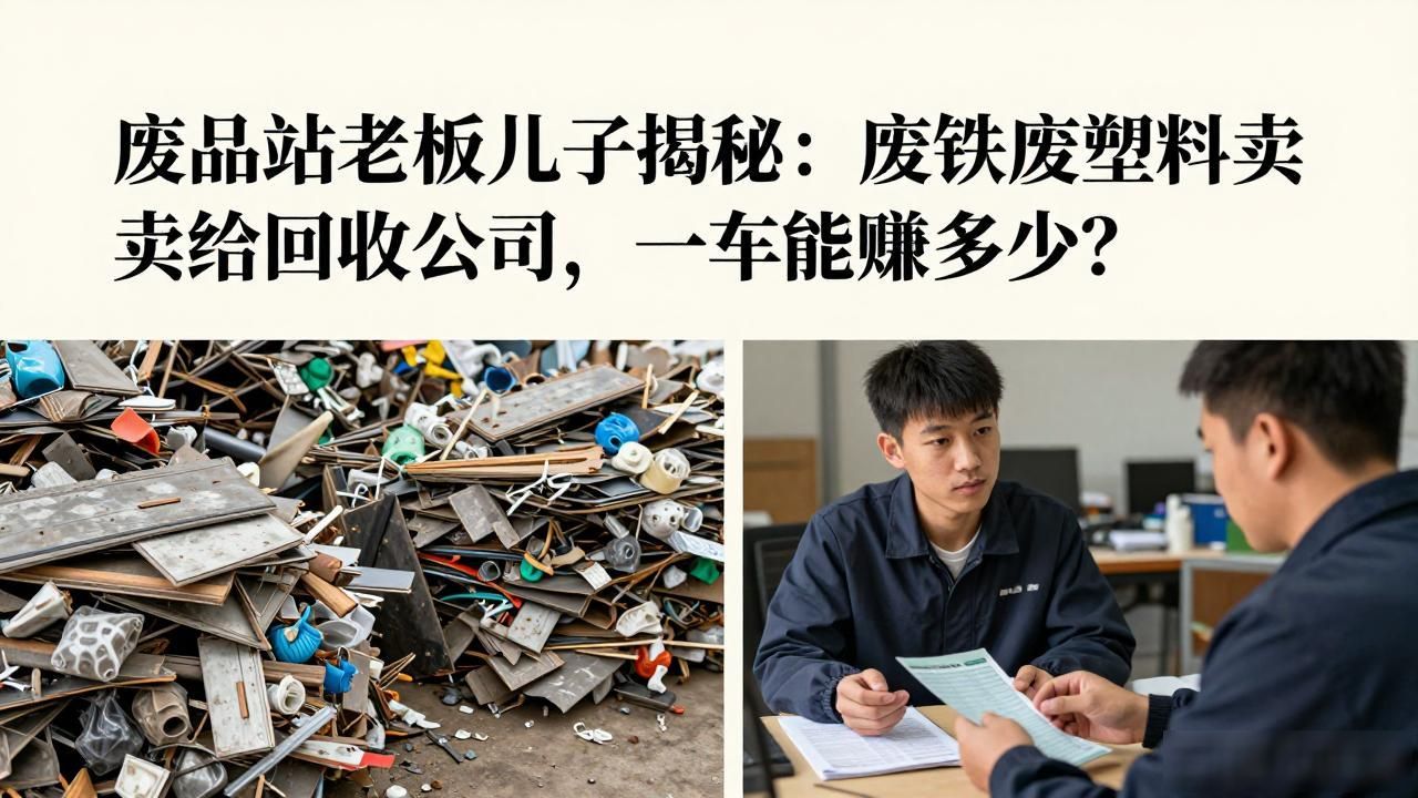 04年废品站创业_废钢废铁卖给回收公司可以赚多少_年轻人做废品回收的例子